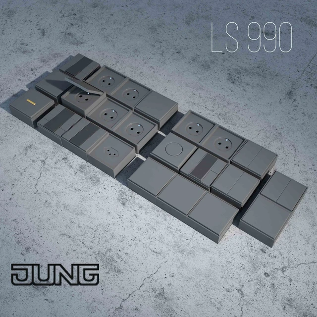 Jung LS 990  розетки — Скачать