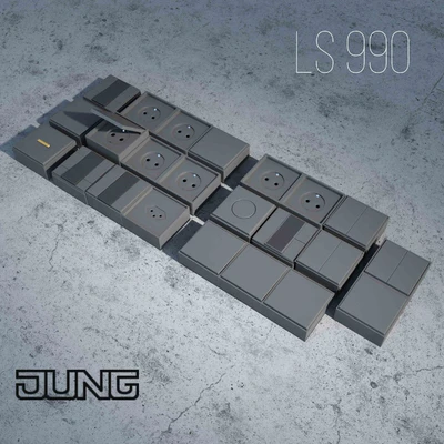 Jung LS 990  розетки — Вид 2