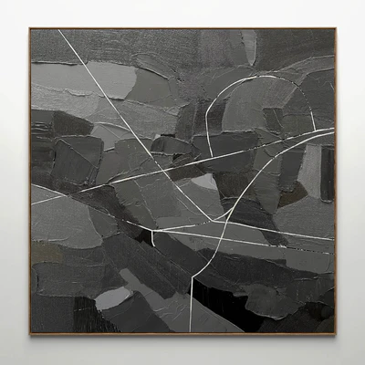 Plaster two square photo frames 19 — Ver 3