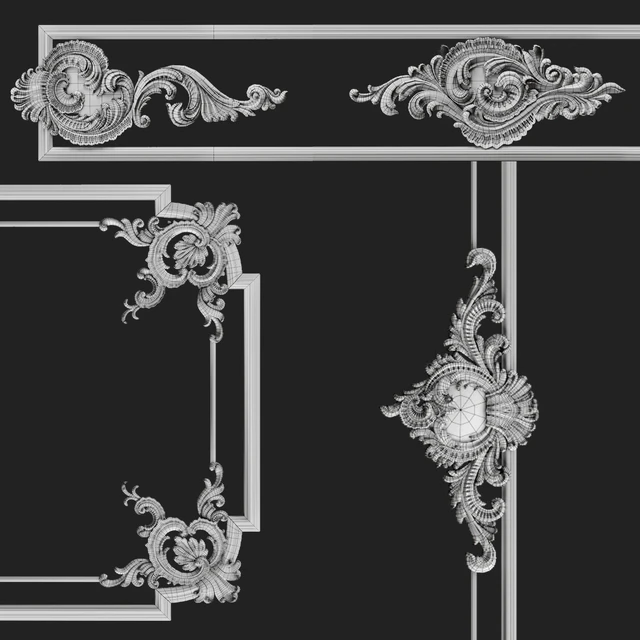 Plaster decorative frame 2 — Descargar