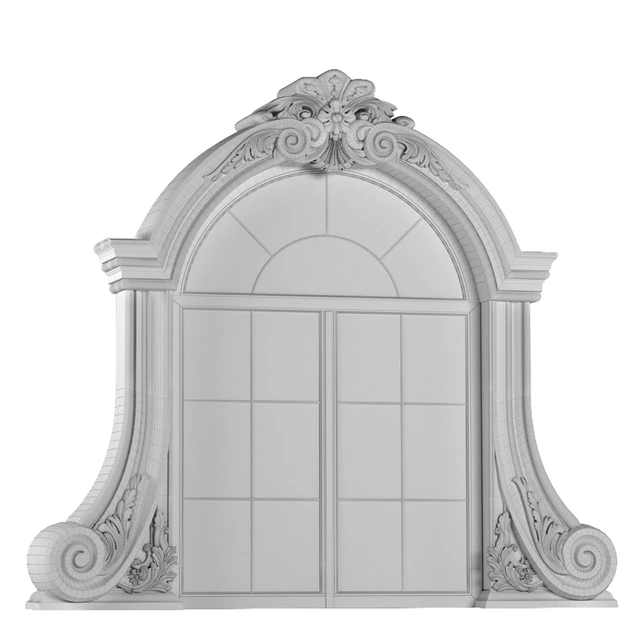 Classic Arched window frame.Dormer — Download