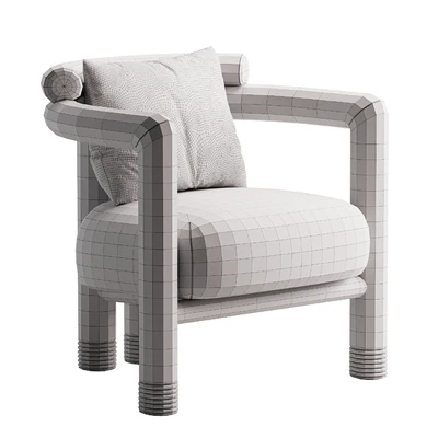 Porto Wood Frame Accent Chair — Ver 2