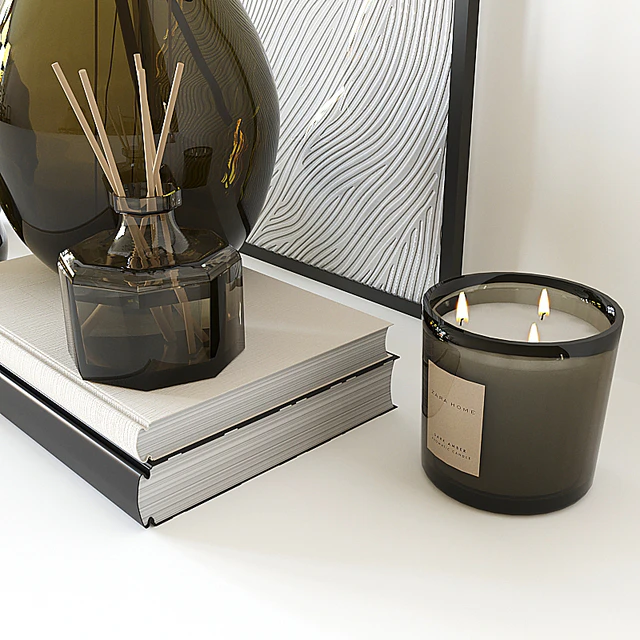 Decorative set with Glass Vase 02 — Descargar