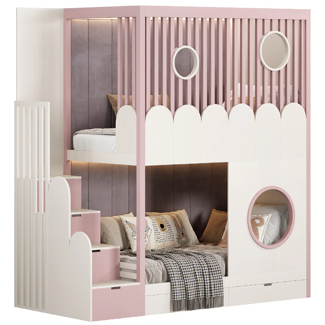 Designer two-level bed Kids room — Descargar