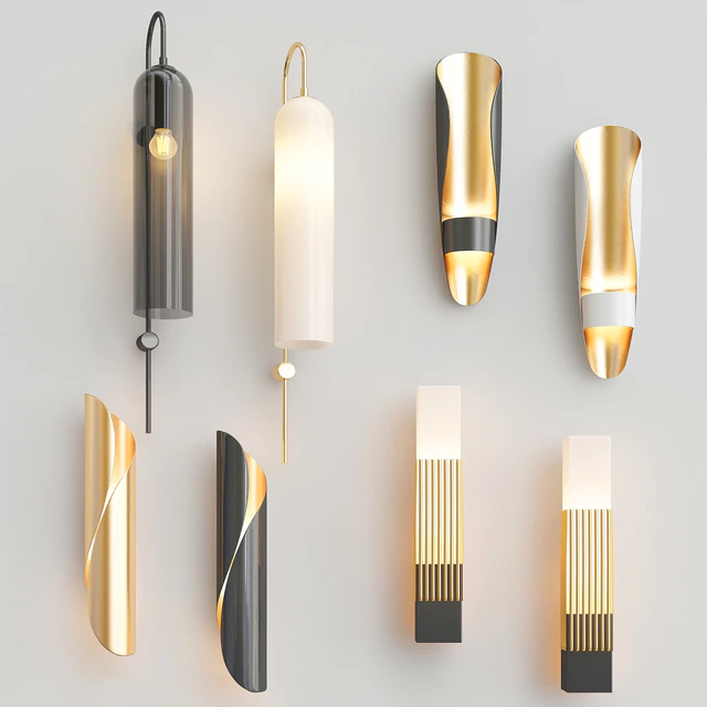 Four Nice Wall Lights 8 — Descargar