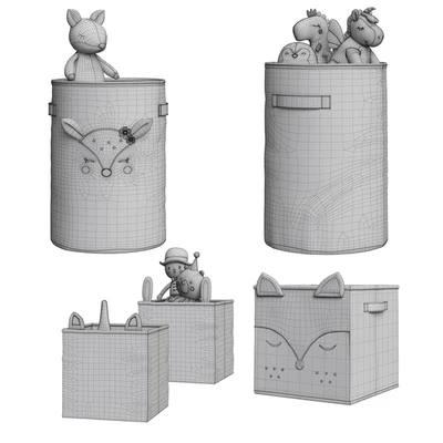 Kids Storage Baskets 02 — Вид 2