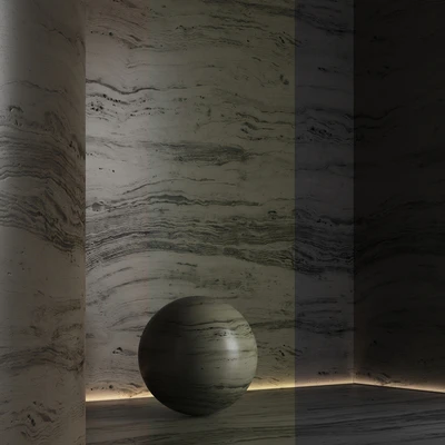 Travertine stone of different shades No. 6 — Ver 2