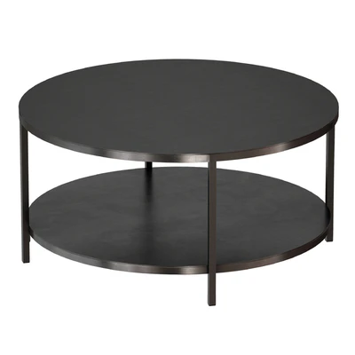 Круглый Журнальный столик Echelon Round Coffee Table (Crate and Barrel) — Вид 3