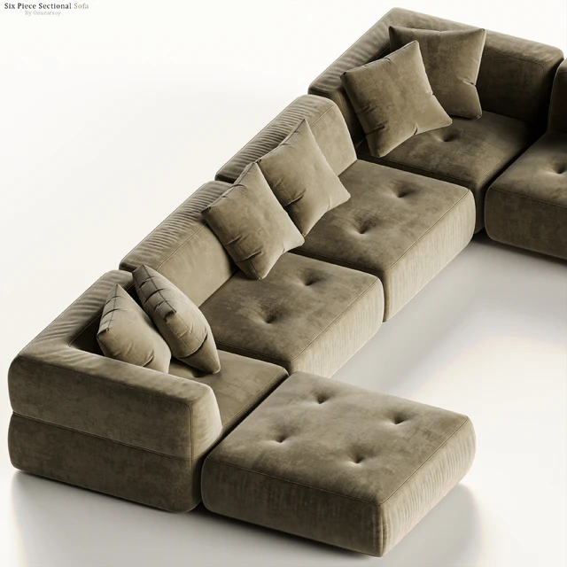 Crate & barrel - Angolare Six Piece Sectional Sofa — Descargar