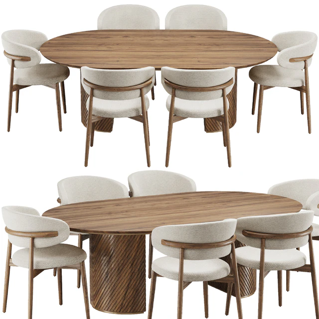 Dinning chair and table set23 — Скачать