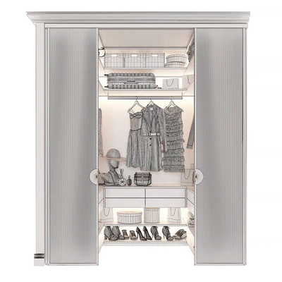 Wardrobe unit in the bedroom 2 — Ver 2