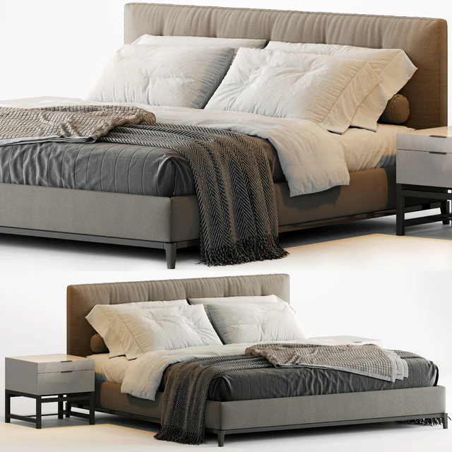 Minotti Andersen Quilt Bed — Descargar