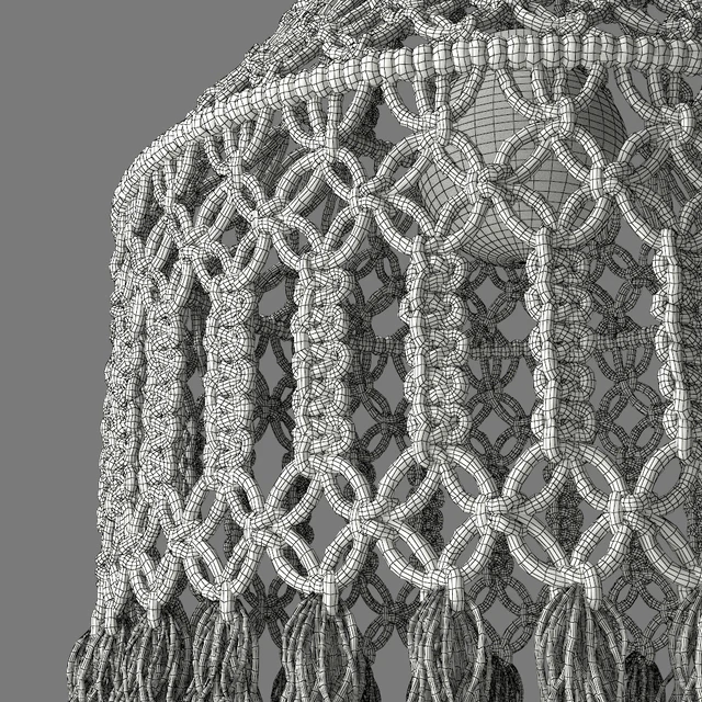Organic Macrame Pendant — Скачать