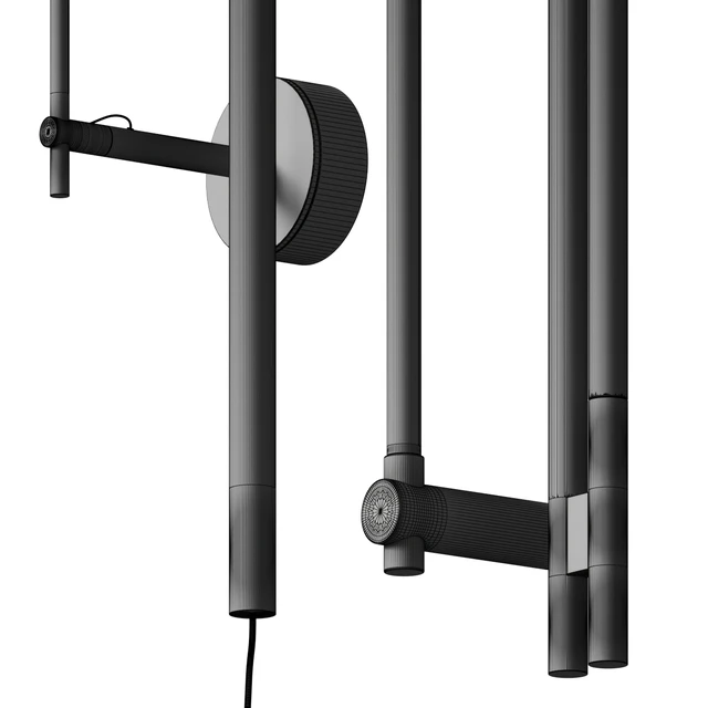 Thin black wall lamps SET — Descargar