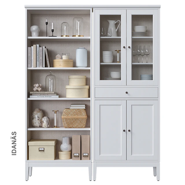 Idanäs Ikea Open cabinet with glass doors — Descargar