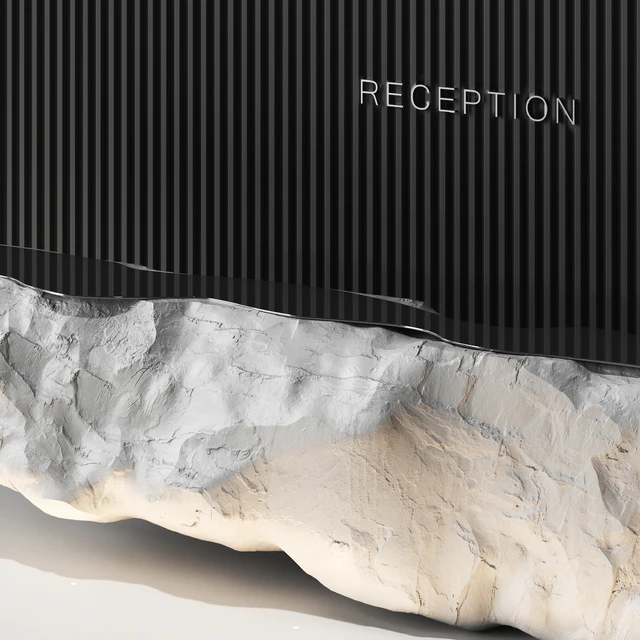 Reception desk natural rock 4 — Descargar