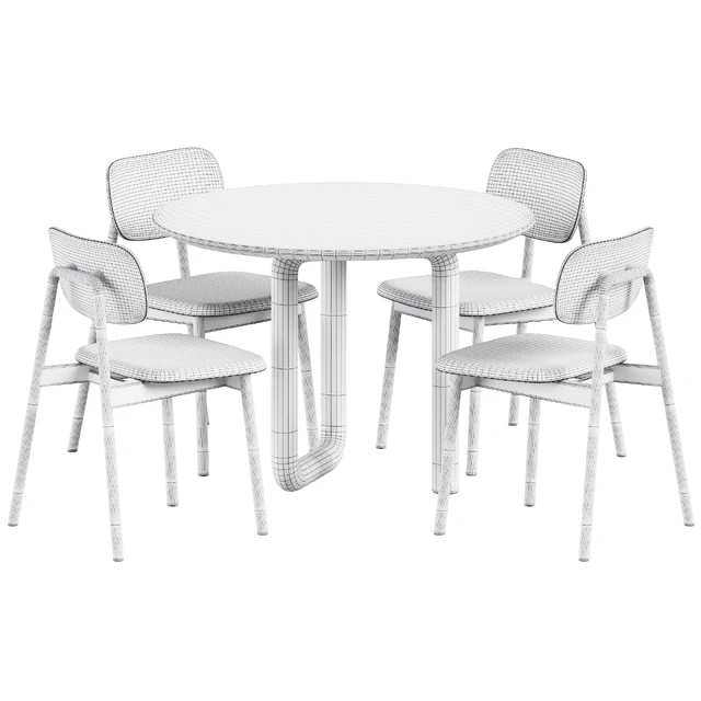 Mono Table by Objects and Ideas and Wooden Klara Chair by Moroso — Скачать