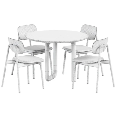 Mono Table by Objects and Ideas and Wooden Klara Chair by Moroso — Вид 2