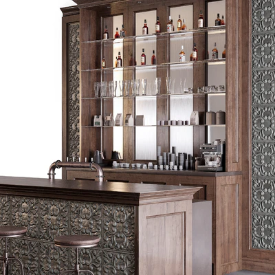 Classic Pub Bar Counter — Ver 3