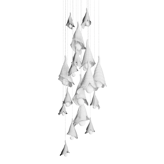 Pendant light in the form of flowers KOLOKOLCHIKI — Скачать