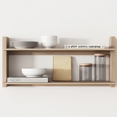162 kitchen decor set accessories 05 dishes and books 01 — Вид 2