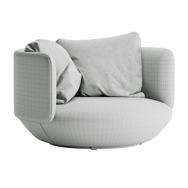 WENTZ Baixa Lounge Chair — Light Grey — Скачать