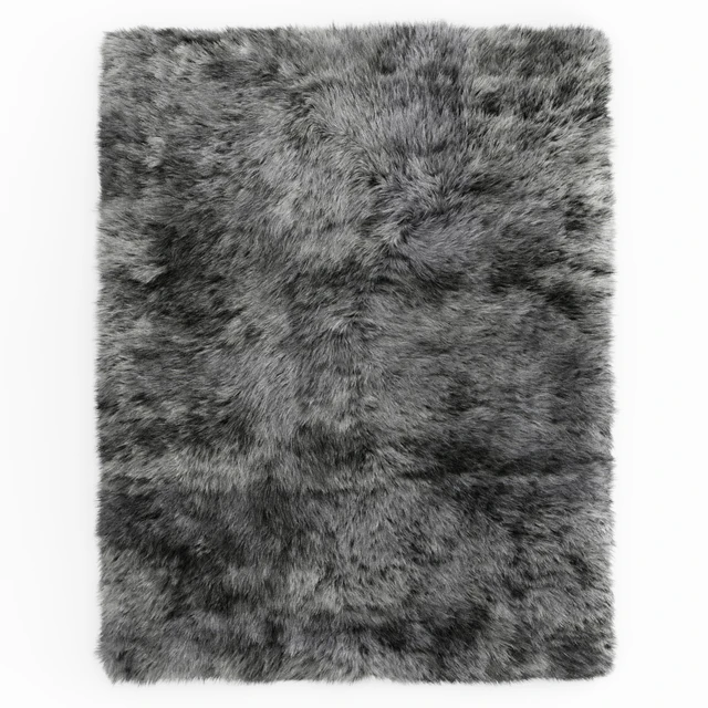 Shaggy Sheepskin Gray Rug — Descargar