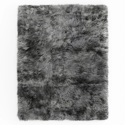 Shaggy Sheepskin Gray Rug — Ver 1