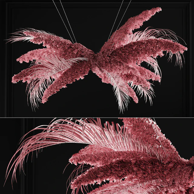 Pampas grass chandelier 02 — Descargar