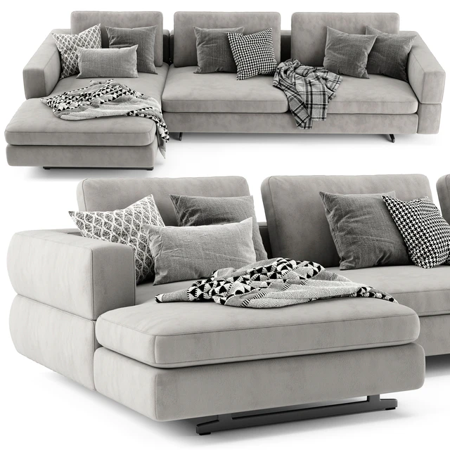 Bonaldo Ever More Chaise Longue Sofa — Скачать