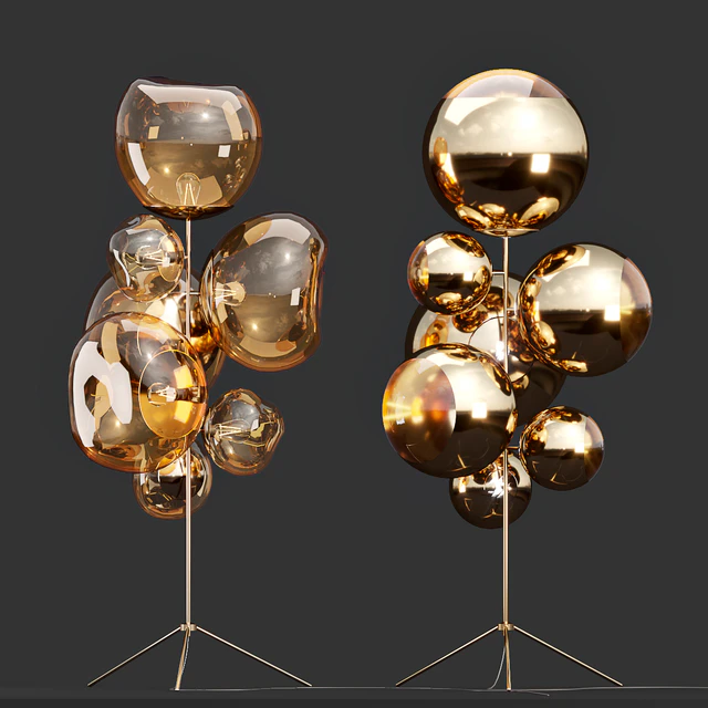 Ball Stand Chandelier Gold — Скачать