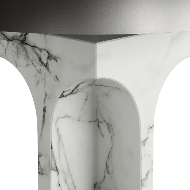 FENDI ROXIE TABLE LAMP CARRARA WHITE MARBLE — Скачать
