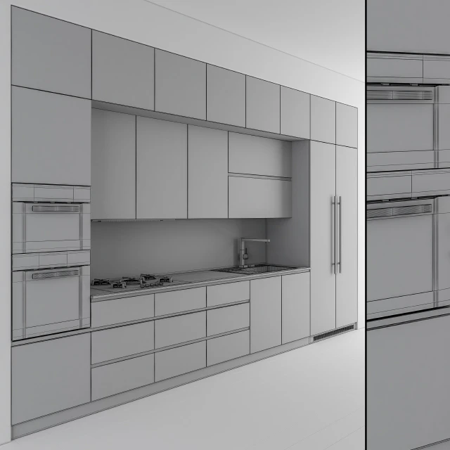 Kitchen Modern - Wood and Black 49 — Скачать