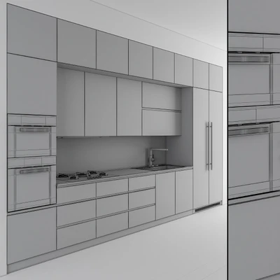 Kitchen Modern - Wood and Black 49 — Вид 3