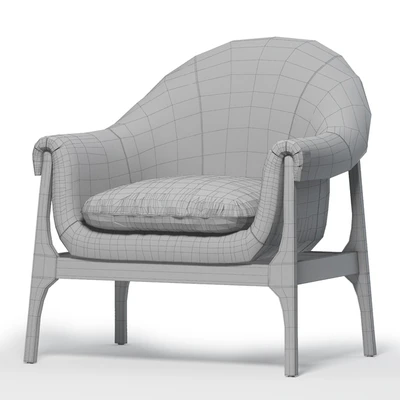 INDIO WOOD ACCENT CHAIR IN HAZE — Вид 2