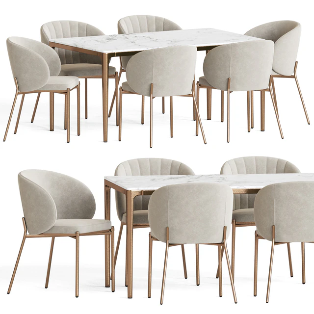 Shell Chair Canto Table Dining Set — Скачать