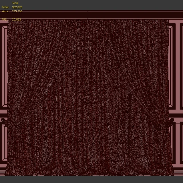 Curtains with window and moldings 402-407 — Download