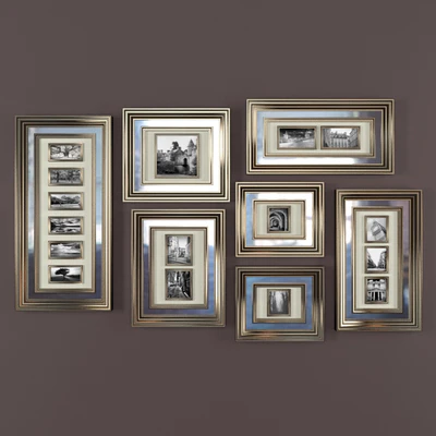 Baguettes Mirrored Collage Frame Gallery — Descargar