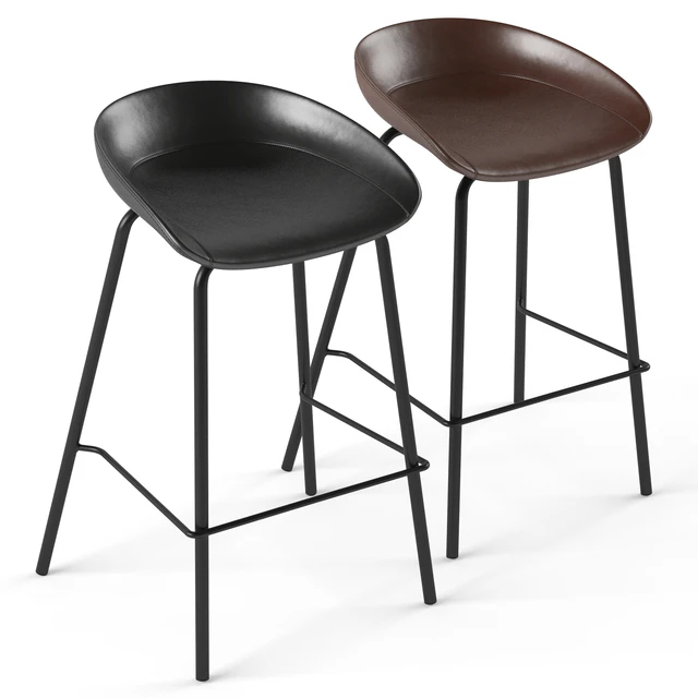 ZEIL Lowback Kitchen bar and counter stool — Descargar
