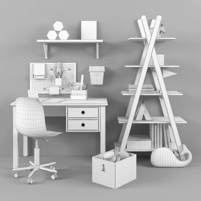 Writing desk and decor for a child 14 — View 2