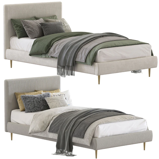 Roar / Rabbit Pleated Upholstered Bed 213 — Descargar