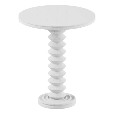 French Wood Side Table by Charles Dudouyt — Ver 2