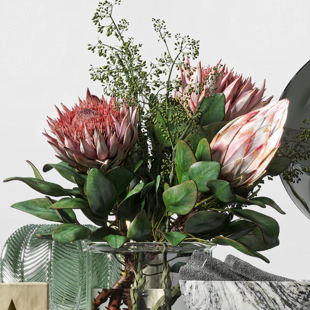 Decorative set 019 with a bouquet of proteus — Descargar