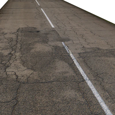 Old asphalt road - 35 meters — Ver 2