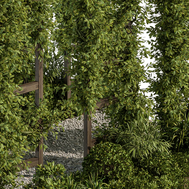Backyard and Landscape Furniture Pergola and Plant - Set 61(Corona) — Descargar