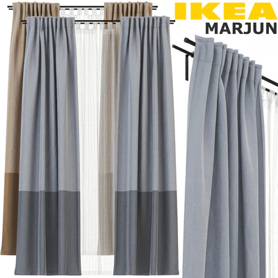 IKEA MARJUN (МАРЬЮН) CURTAIN SET — Вид 1