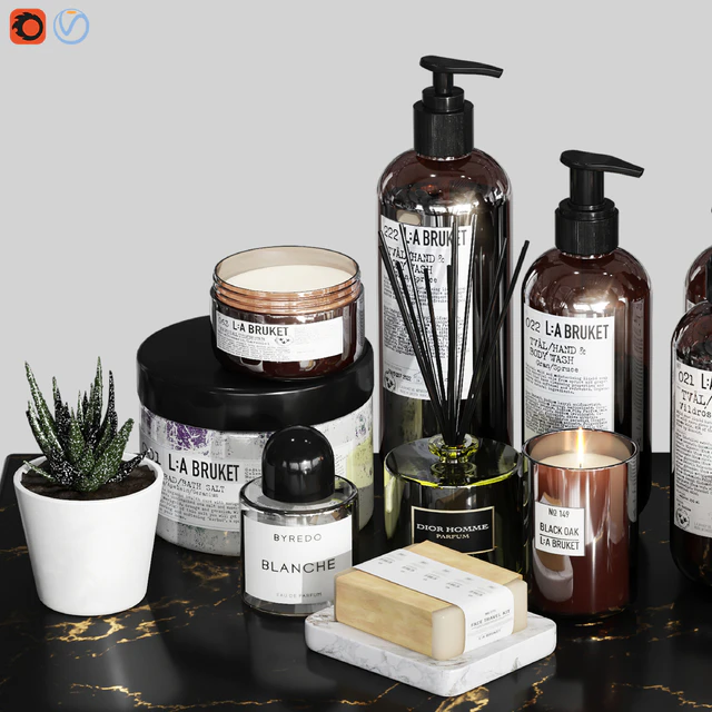 LA Bruket decor set for bathroom-03 — Скачать