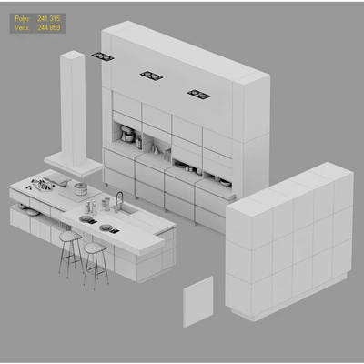 Goldreif by Poggenpohl Pure Kitchen (vray+corona) — Вид 2
