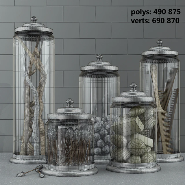 Bathroom decoration jars set 2 — Descargar