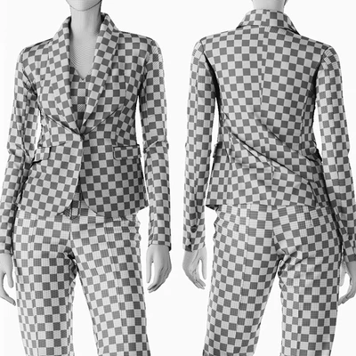 Woman Purple Suit — Вид 2